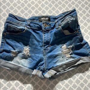 Wax Jean Women's Blue Denim Shorts